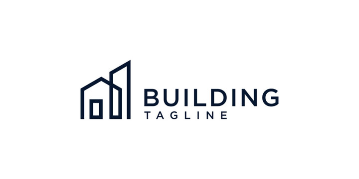 Building and home logo. Modern Buildings Company vector