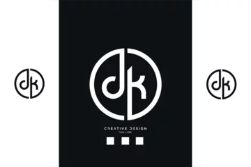 Fotobehang Alphabet Letters DK or KD Logo Monogram © design_proleague