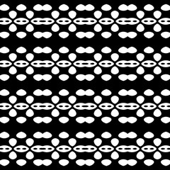 Abstract Shapes. Abstract Background Design. Vector Seamless Black and White Pattern.Simple repeat pattern design.