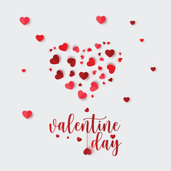 Happy Valentine's Day Vector design, Happy Valentine's Day banner, Valentine's Day design, Valentine' day background, Happy Valentine's Day. Handwritten calligraphic lettering 