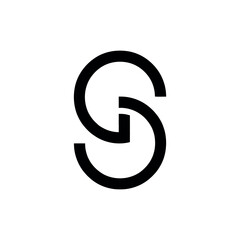 GS creative logo design template vector