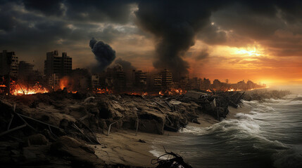 War torn city