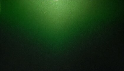 dark green color gradient grainy background illuminated spot on black noise texture effect wide...
