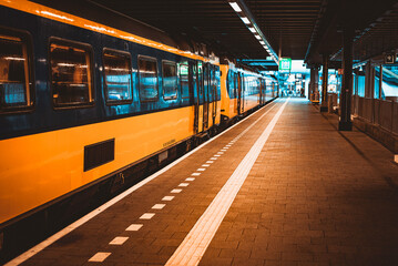 Photo train station in the Netherlands