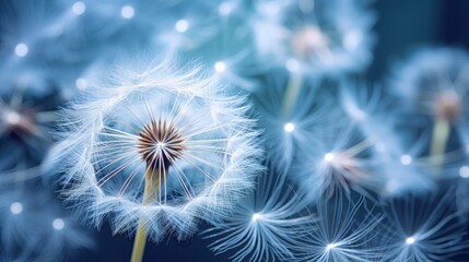 enchanting details of nature with a mesmerizing close-up of a dandelion.