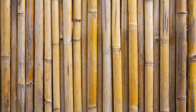 old bamboo plank fence texture for background