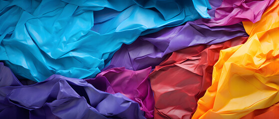 Colorful Crumpled Paper Background Resource