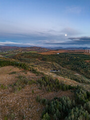 Aerial view of Bonny Glen by Portnoo in County Donegal - Ireland