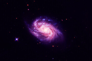 Blue Galaxy. Elements of this image furnished by NASA