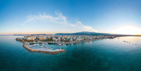 Chania in Crete. Famous city and touristic destination on the greek island.