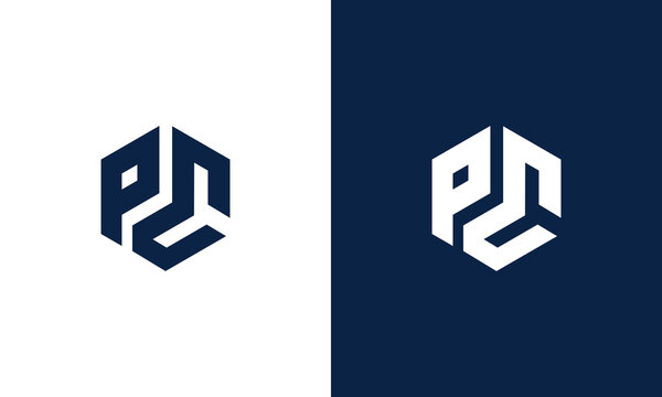 initials pc monogram logo design vector