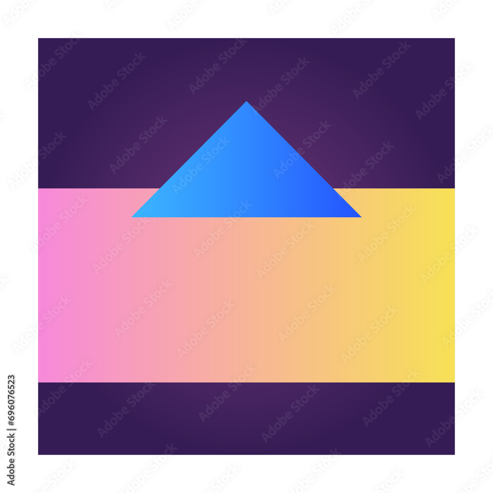 Fototapete square futuristic gradient texture colored graphic symbol element nostalgic retro 90's thenme icon