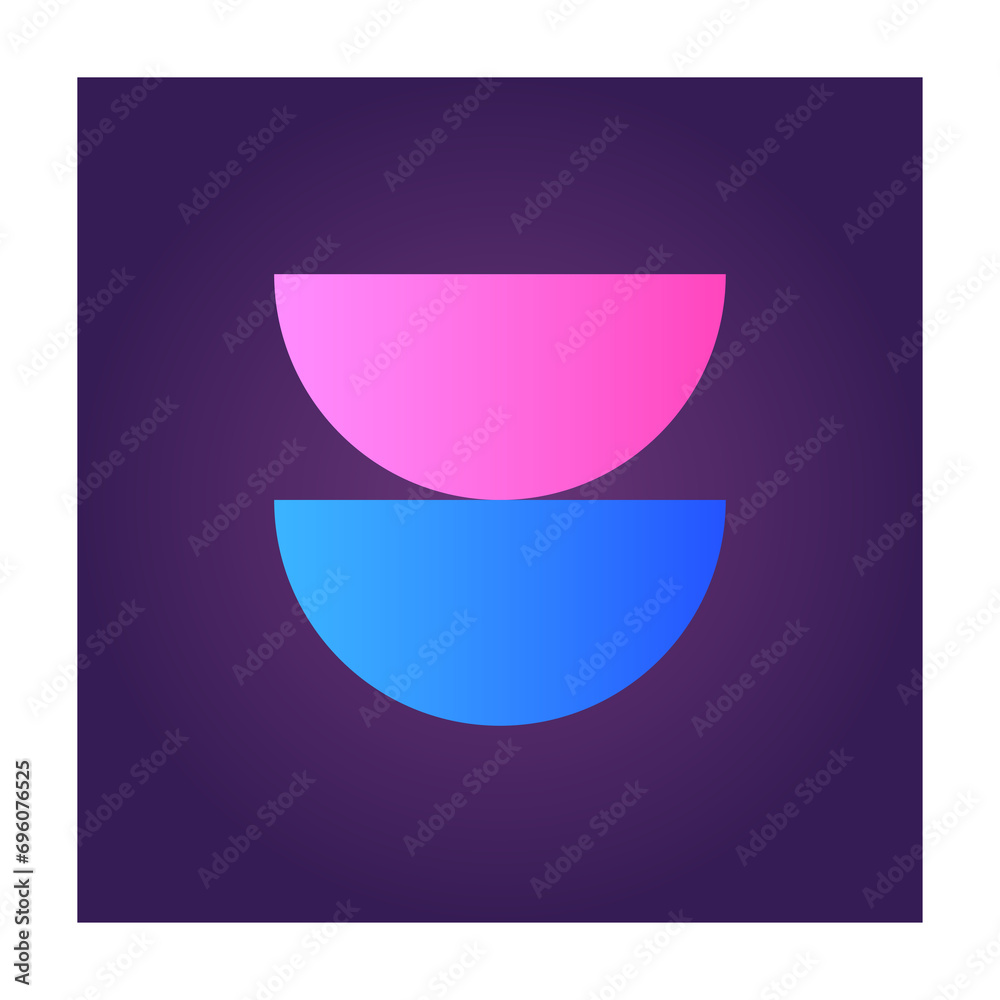 Fototapete square futuristic gradient texture colored graphic symbol element nostalgic retro 90's thenme icon