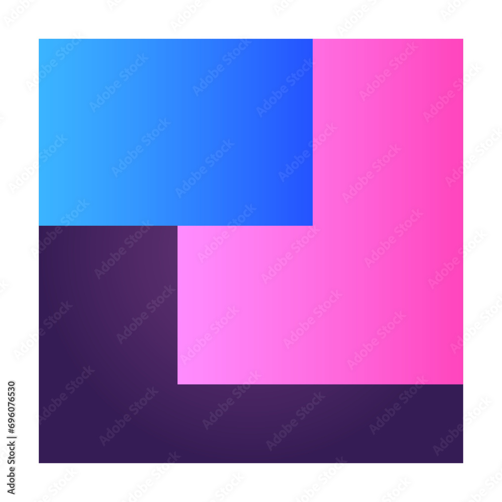 Fototapete square futuristic gradient texture colored graphic symbol element nostalgic retro 90's thenme icon