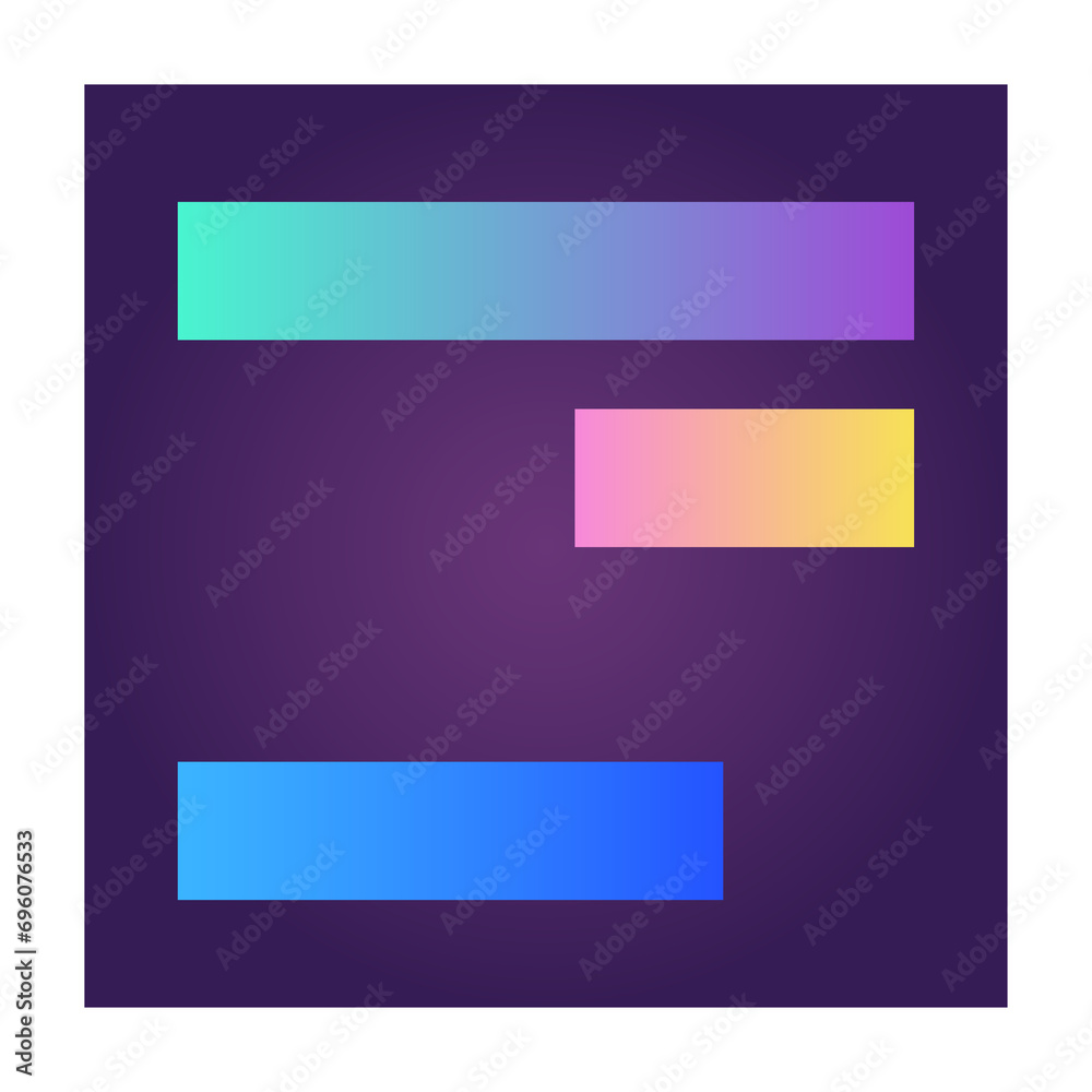 Fototapete square futuristic gradient texture colored graphic symbol element nostalgic retro 90's thenme icon