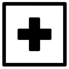 Fototapeta premium medical cross icon