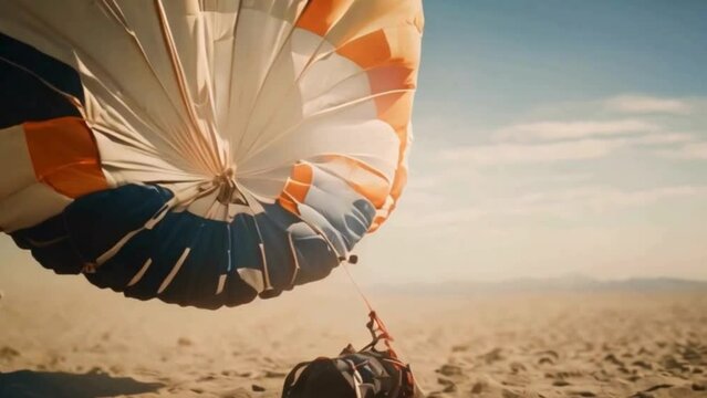 parachute on the ground