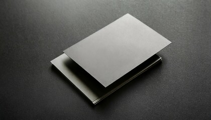 business card on black background