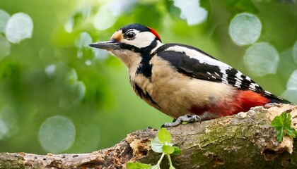 Obraz premium great spotted woodpecker dendrocopos major