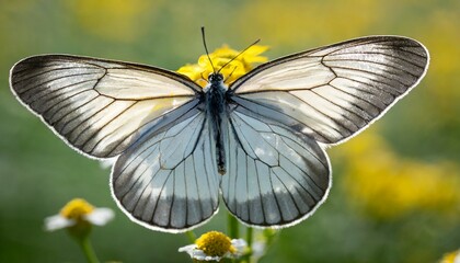 black veined white butterfly