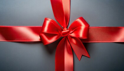 red ribbon with a bow