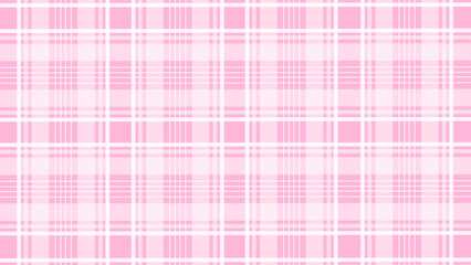 Pink and white plaid texture as a background