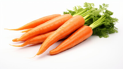 Carrots isolated on white background