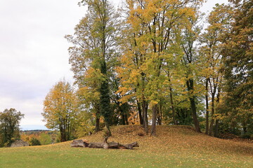 Herbstlandschaft bei Bad Abbach in Bayern	