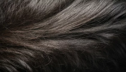 Foto op Canvas black beard texture hair background © Wendy