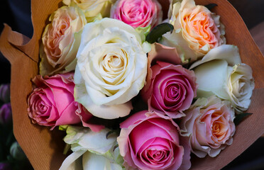 floral background of colorful flowers