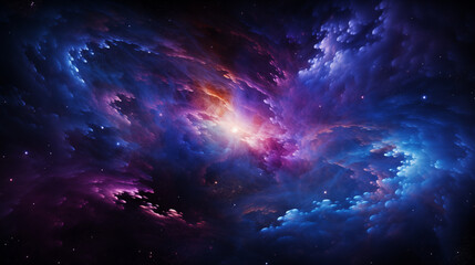 Cosmic Nebula Illumination - obrazy, fototapety, plakaty