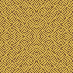 Retro geometric seamless pattern vector image