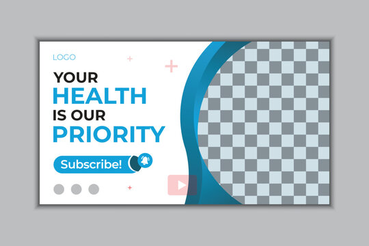 Medical YouTube Thumbnail Design Template