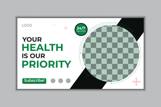 Medical YouTube Thumbnail Design Template