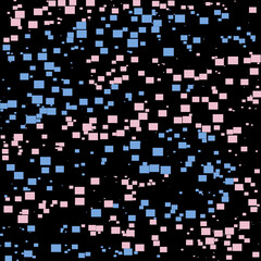 Pink and Blue Confetti  Seamless Pattern