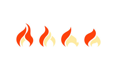 4 fire flame icons