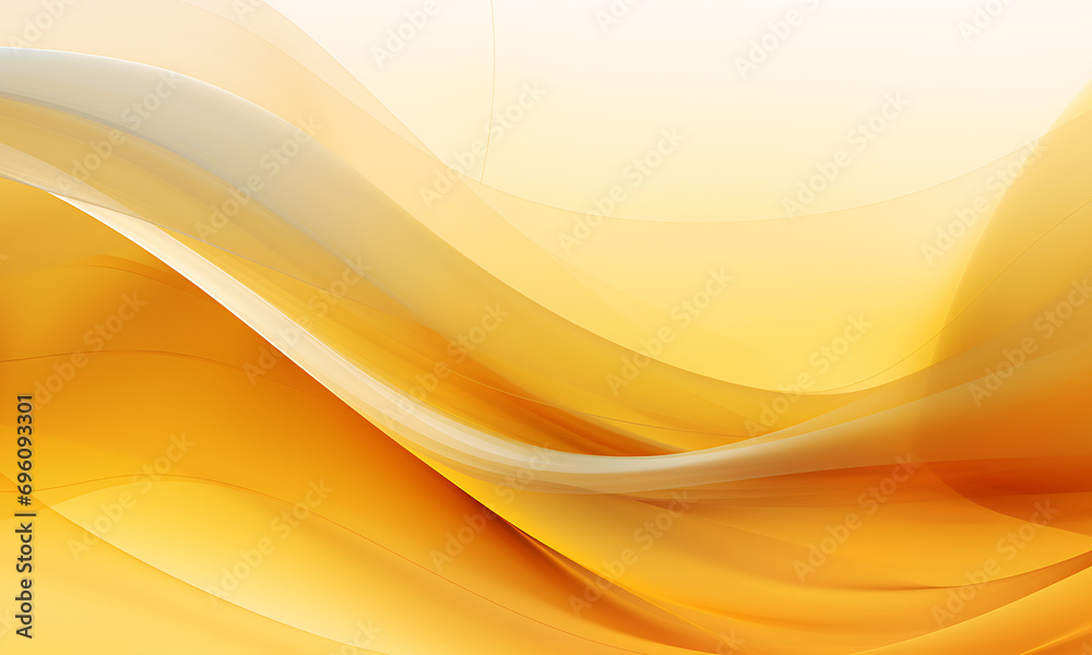 Poster abstract yellow wavy background in the style of energetic lines, gold and amber, abstract minimalist