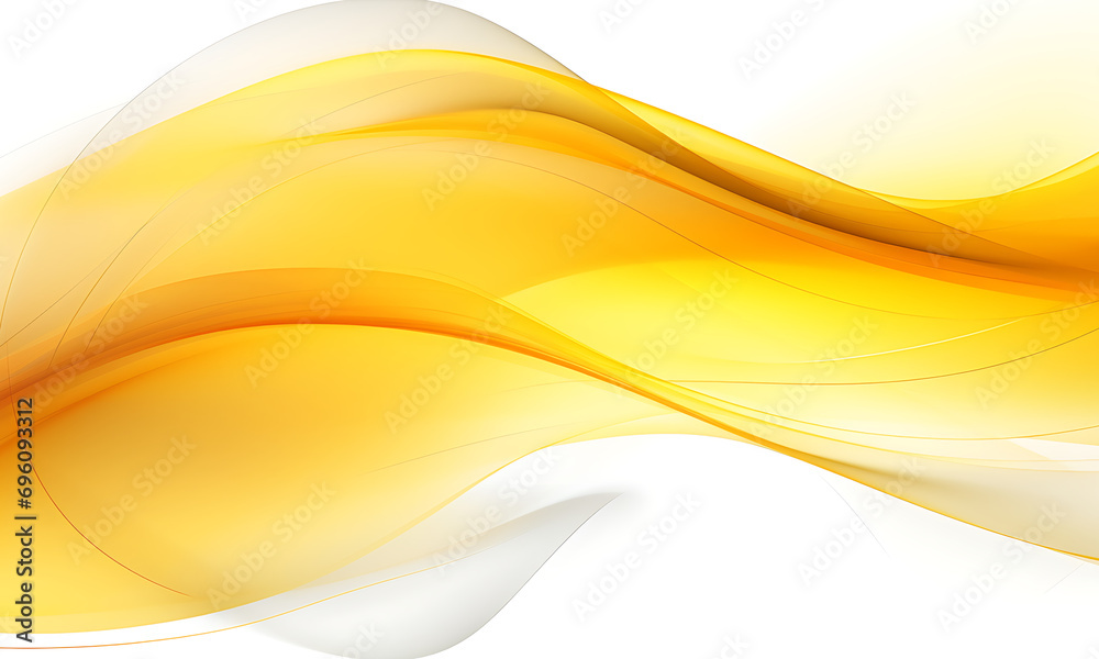Aufkleber abstract yellow wavy background in the style of elegant lines
