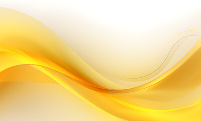 Golden wave background in the style of light white and yellow, bright yellow colors, soft minimalism, layered fibers