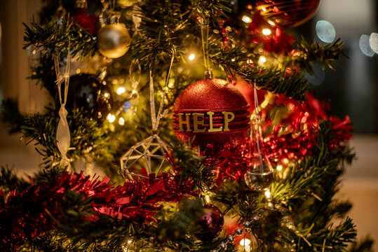 christmas tree with decorations