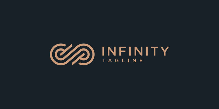 infinity sign, connection, loop logo design inspiration