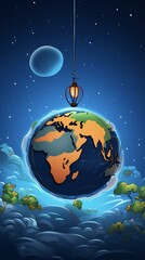 Fototapeta premium earth in space