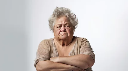 Fotobehang Elderly angry woman © Birgit Reitz-Hofmann