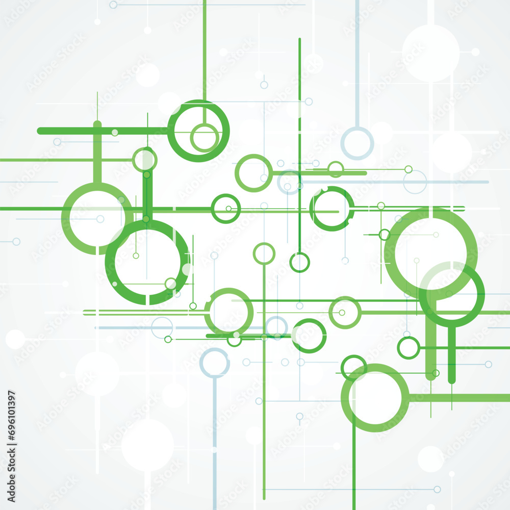 Leinwandbilder abstract connecting dots and lines. modern science and technology background. vector illustration