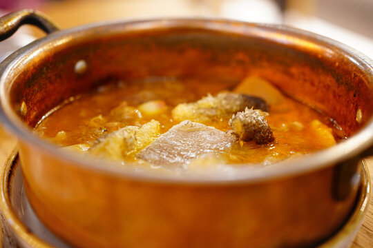 Very slow cooked stew of Bacalao (dried cod) confit in extra virgin olive oil	
