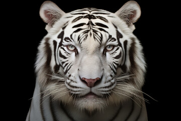 Portrait of a Royal White Tiger
