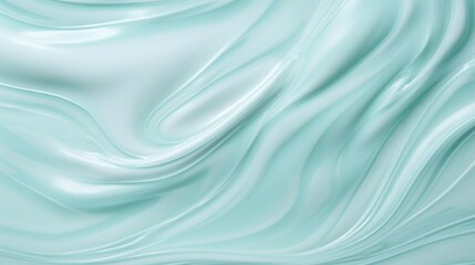 Obraz premium teal cream background, Teal foam cream texture. Cosmetic cleanser, shower gel, shaving foam background 