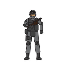 Obraz na płótnie Canvas SWAT Police icon