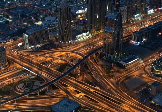 Crossroads in Dubai, United Arab Emirates, Asia