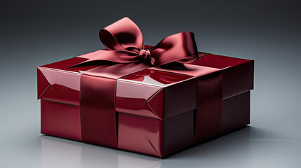 Obraz premium Ruby Radiance: Black Ribboned Brilliance